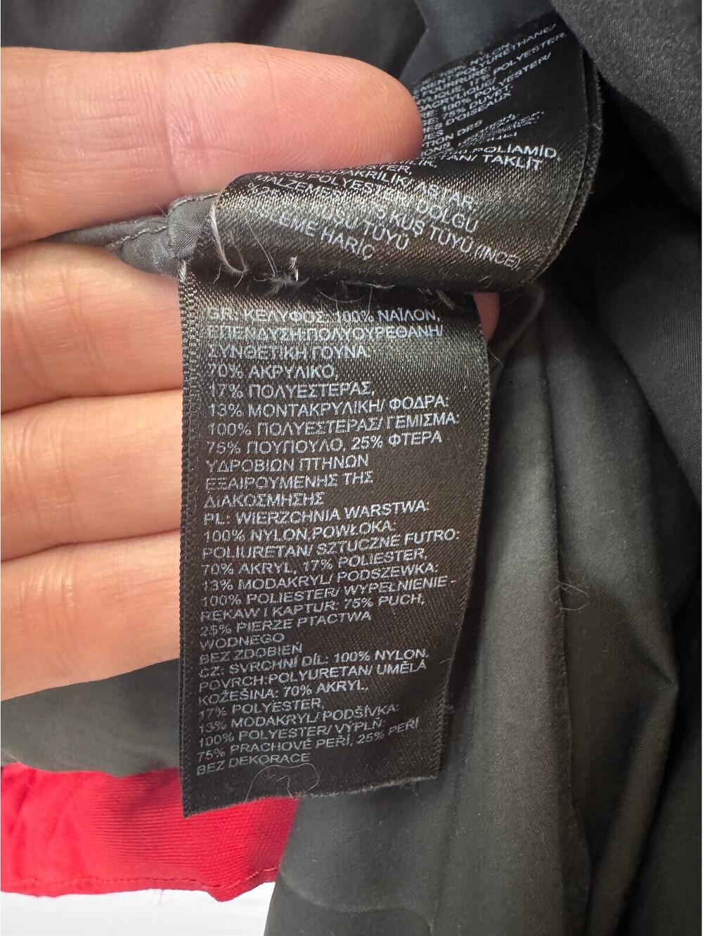 The North Face McMurdo 550 Down HyVent Fur Hood Parka Red Men's Small Gorpcore - Picture 7 of 14